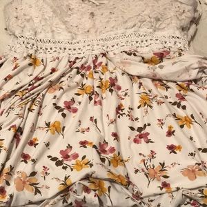 3XL floral romper dress